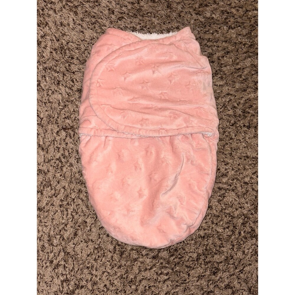 Plush Pink Baby Sleep Sack Swaddle - Cozy Fleece